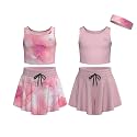 Girls Butterfly Shorts Skirts &amp; Sleeveless Tank Tops 5-Piece Set