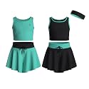 Girls Butterfly Shorts Skirts &amp; Sleeveless Tank Tops 5-Piece Set