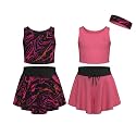 Girls Butterfly Shorts Skirts &amp; Sleeveless Tank Tops 5-Piece Set