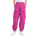 Girls Cargo Pants Elastic Waist Casual Jogger Pants for Girls 7-14Year