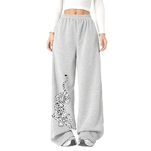Girls Cargo Pants High Waist Loose Fit