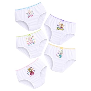 Girls Cartoon Printed Panty Pack of 5