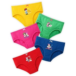 Girls Cartoon Printed Panty Pack of 5