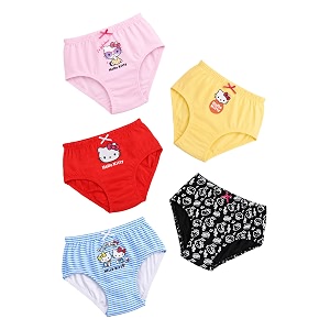 Girls Cartoon Printed Panty Pack of 5