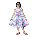 Girls Chiffon Frock Multicolor Embellished A-Line