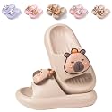 Girls Cloud Bow Slide &amp; Shower Slippers - Non-Slip Slip-On Kids Beach Pool Indoor Outdoor Shoes