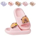 Girls Cloud Bow Slide &amp; Shower Slippers - Non-Slip Slip-On Kids Beach Pool Indoor Outdoor Shoes