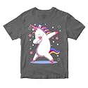 Girls Cool Cute Dabbing Unicorn 100 Cotton