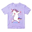 Girls Cool Cute Dabbing Unicorn 100 Cotton