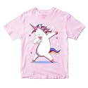 Girls Cool Cute Dabbing Unicorn 100 Cotton