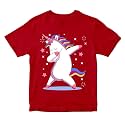 Girls Cool Cute Dabbing Unicorn 100 Cotton