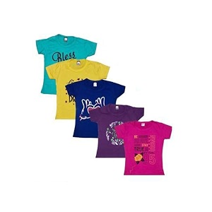 Girls Cotton Casual Set of 5 pcs