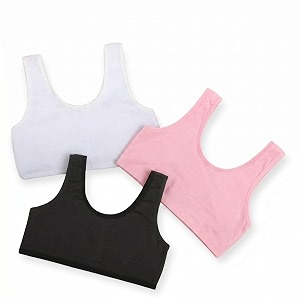 Girls Cotton Sports Bra Non-Padded Full Coverage