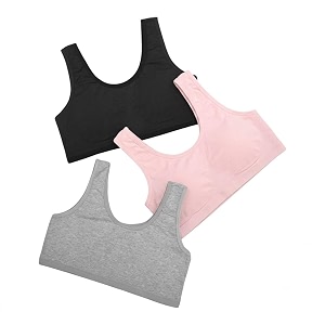Girls Cotton Sports Bra Non-Padded Full Coverage