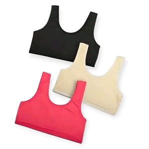 Girls Cotton Sports Bra Non-Padded Full Coverage