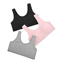 Girls Cotton Sports Bra Non-Padded Full Coverage