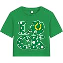 Girls Crop Tops St Patricks Day T-Shirts