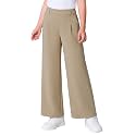 Girls Dress Pants Wide Leg School Uniform Slacks for Kids 6-17 Years