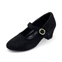 Girls Dress Shoes Low Heel Glitter Princess Shoe Flower Mary Jane Party Wedding Prom Shoes for Toddler Little Kids