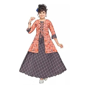 Girls Ethnic Cotton Kurta and Straight Pant