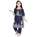 Girls Ethnic Cotton Kurta and Straight Pant
