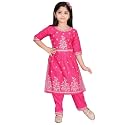Girls Ethnic Cotton Kurta and Straight Pant