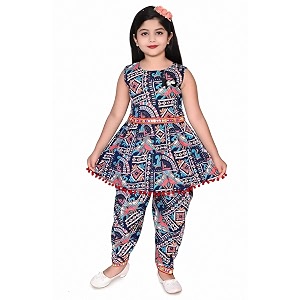 Girls Ethnic Kurti and Dhoti Pant Set