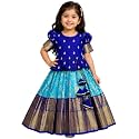 Girls Ethnic Wear Cotton Blend Flower Printed