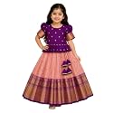 Girls Ethnic Wear Cotton Blend Flower Printed