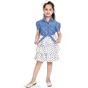 Girls Fit amp Flare koti Set White