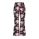 Girls Flare Leggings Cute Bell Bottoms for Teen Girls Wide Leg Sweatpants for 5-14 T