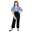Girls Flared Sleeves Printed Jumpsuit-66
