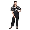 Girls Flared Sleeves Printed Jumpsuit-66