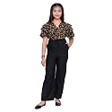 Girls Flared Sleeves Printed Jumpsuit-66