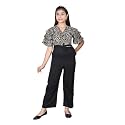 Girls Flared Sleeves Printed Jumpsuit-66