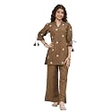 Girls Floral Embroidered Kurta and Palazzo Pants