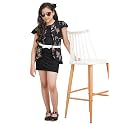 Girls Floral Printed Rayon and Lycra Shift