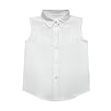 Girls Fringe Shirt Sleeveless Button Down Western Cowgirl Tassel Trim Casual Blouse Shirt Top 4-13Y