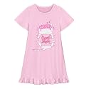 Girls Gowns Cotton Nite Dresses 5T to Size 10 Princess Fantasy Short Sleeve Homewear Gown