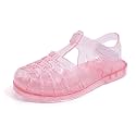 Girls Jelly Sandals, Princess Dress Shoes for Toddlers and Little Kids