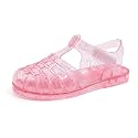 Girls Jelly Sandals, Princess Dress Shoes for Toddlers and Little Kids