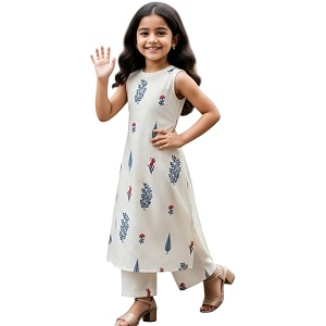 Girls Kids Kurta Palazzo Set Kids