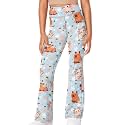 Girls Leggings Floral Print High-Waisted Flared Pants 5-14 Years