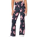 Girls Leggings Floral Print High-Waisted Flared Pants 5-14 Years