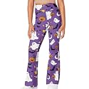 Girls Leggings Floral Print High-Waisted Flared Pants 5-14 Years