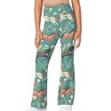 Girls Leggings Floral Print High-Waisted Flared Pants 5-14 Years