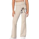 Girls Leggings Floral Print High-Waisted Flared Pants 5-14 Years