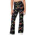 Girls Leggings Floral Print High-Waisted Flared Pants 5-14 Years