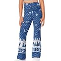 Girls Leggings Floral Print High-Waisted Flared Pants 5-14 Years