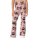 Girls Leggings Floral Print High-Waisted Flared Pants 5-14 Years